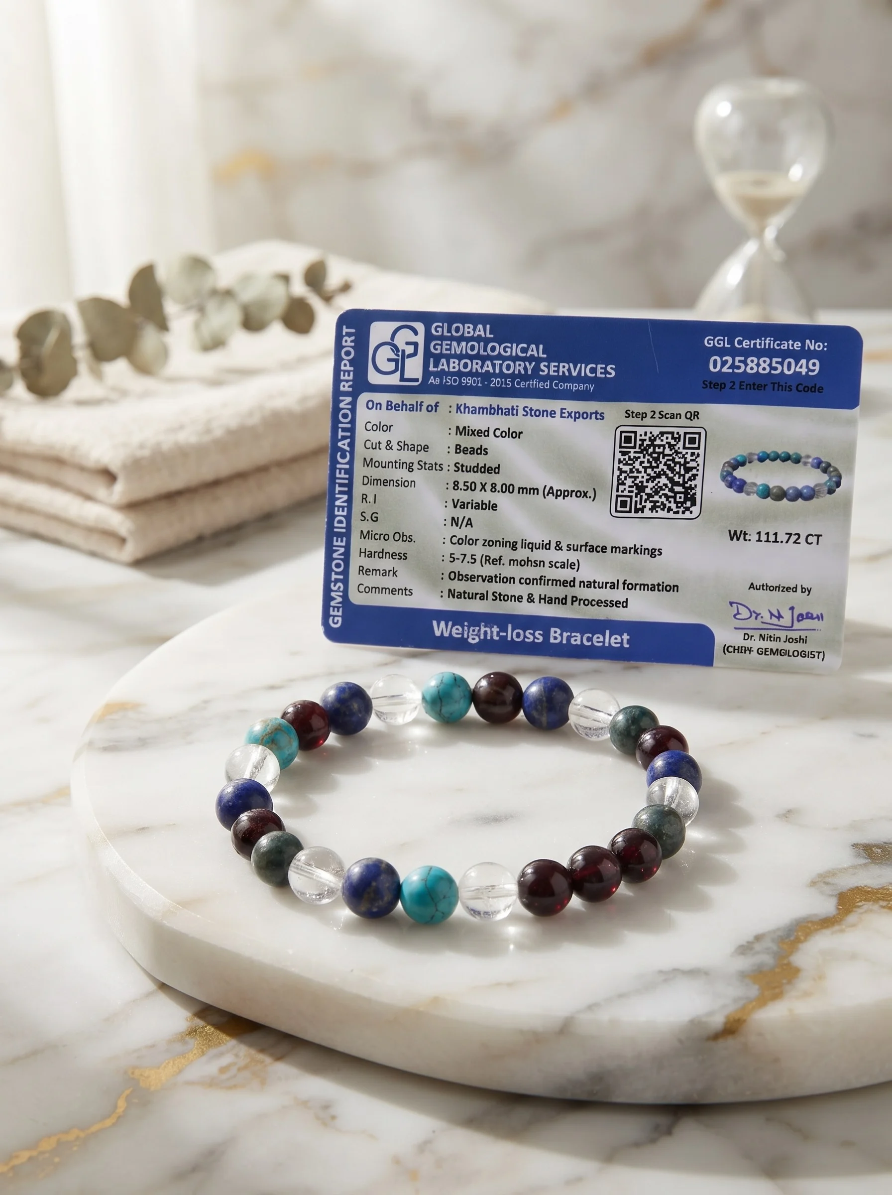 Weight Loss Natural Gemstone Beaded Bracelet
