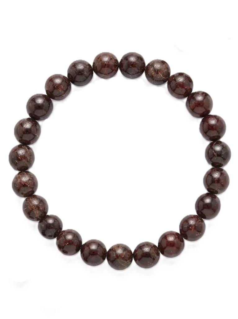 Natural Garnet Gemstone Beaded Bracelet - Image 8