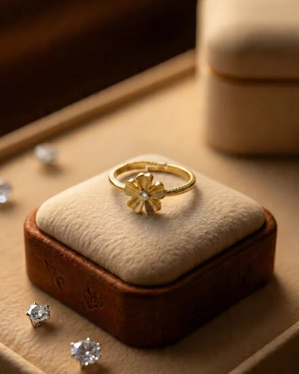 Floral Bloom Gold Ring