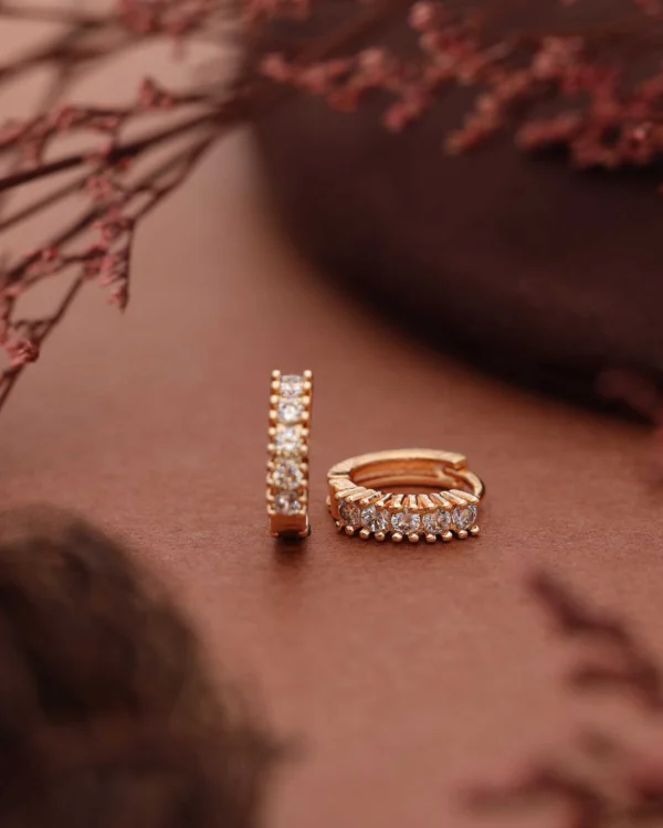 Golden Charm Hoops