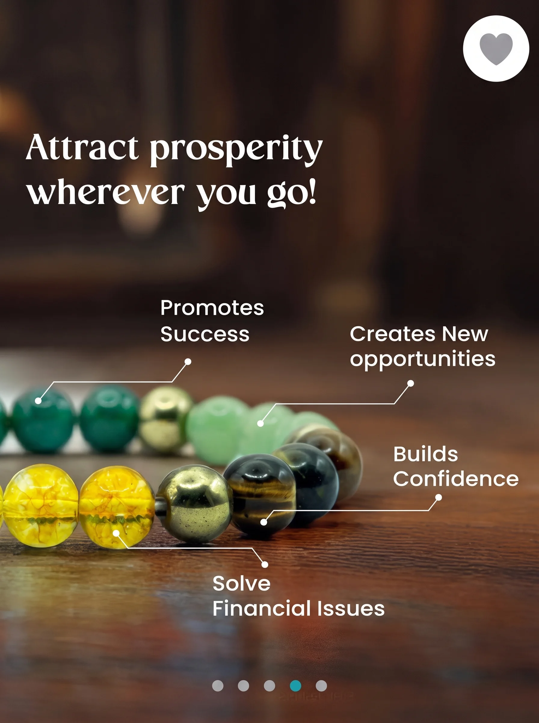 Wealth Natural Gemstone Beaded Bracelet - Image 8
