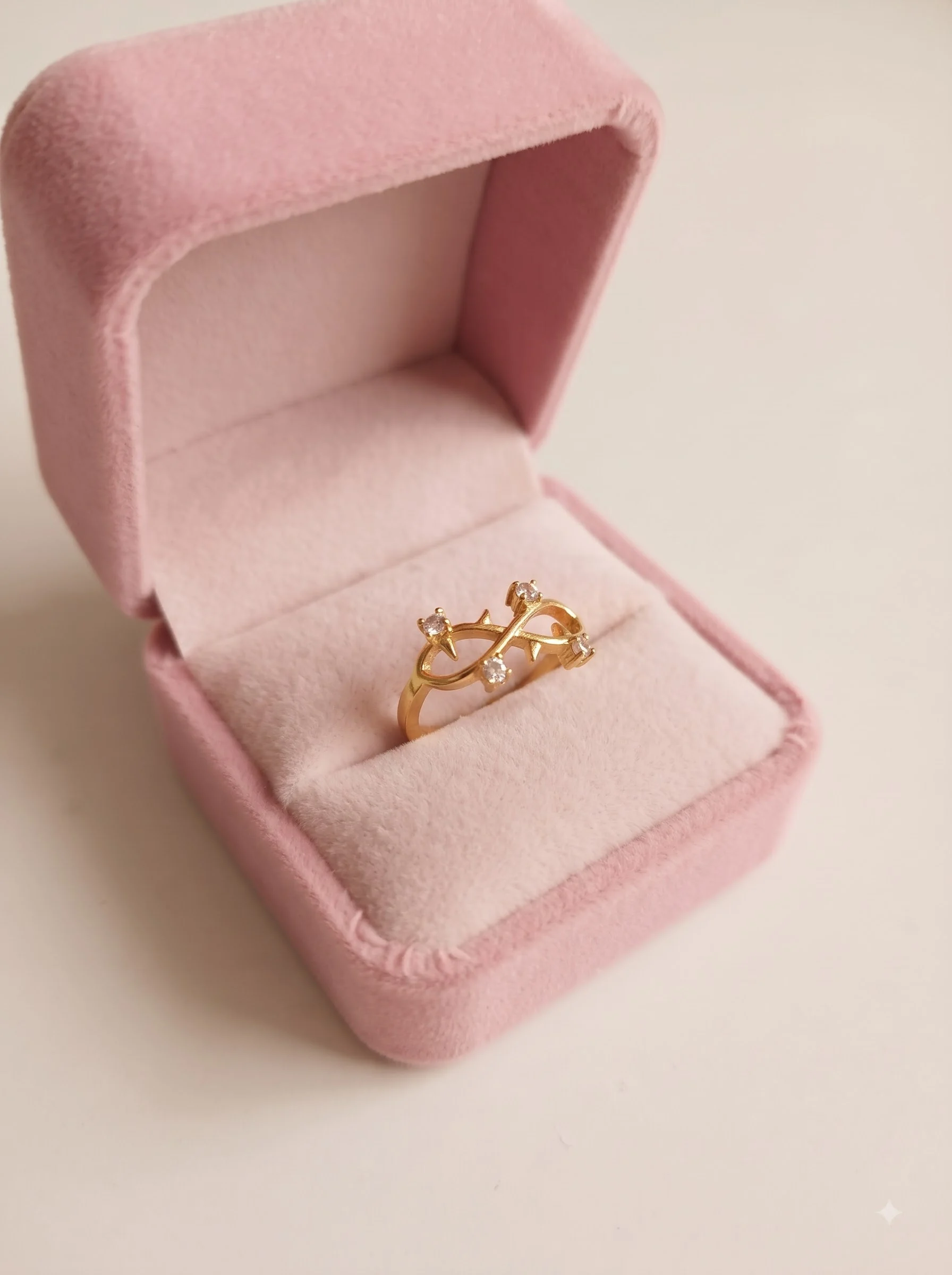 Love Script Gold Ring - Image 2