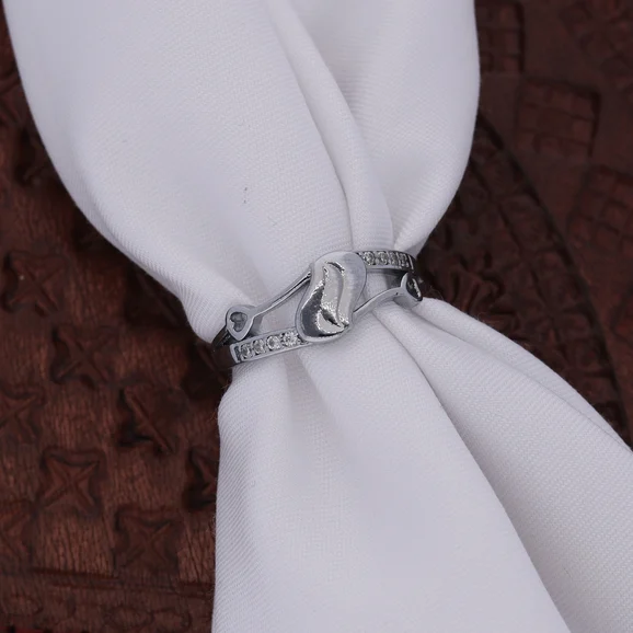Silver Wave Leaf Ring - Image 3