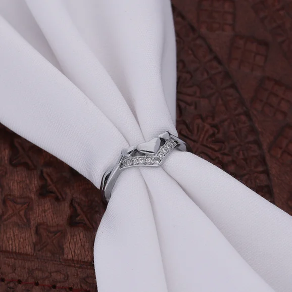 Silver Geometric Wave Ring - Image 4