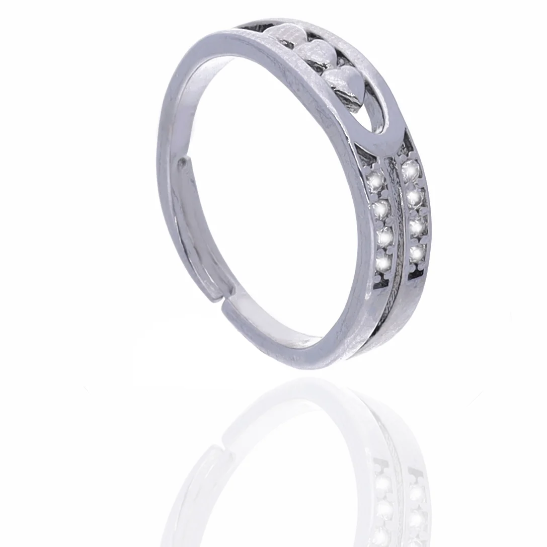 Silver Layered Leaf Ring - Image 3