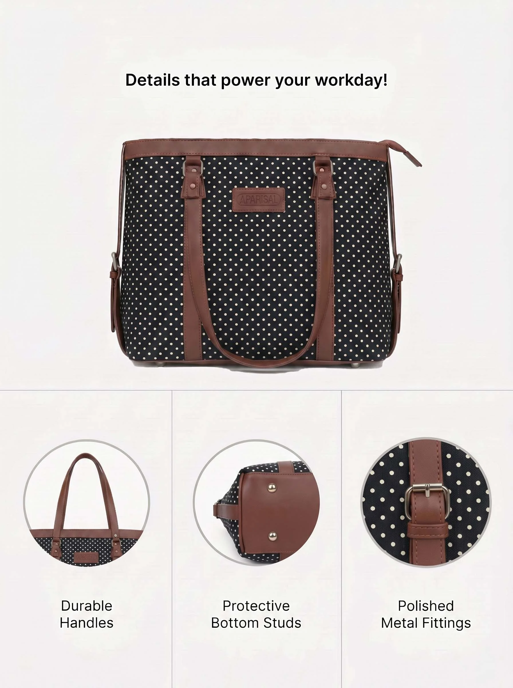 Classic Polka Dot Tote Bag - Image 4