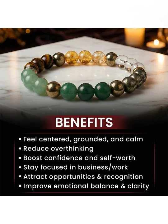 Wealth Natural Gemstone Beaded Bracelet - Image 6