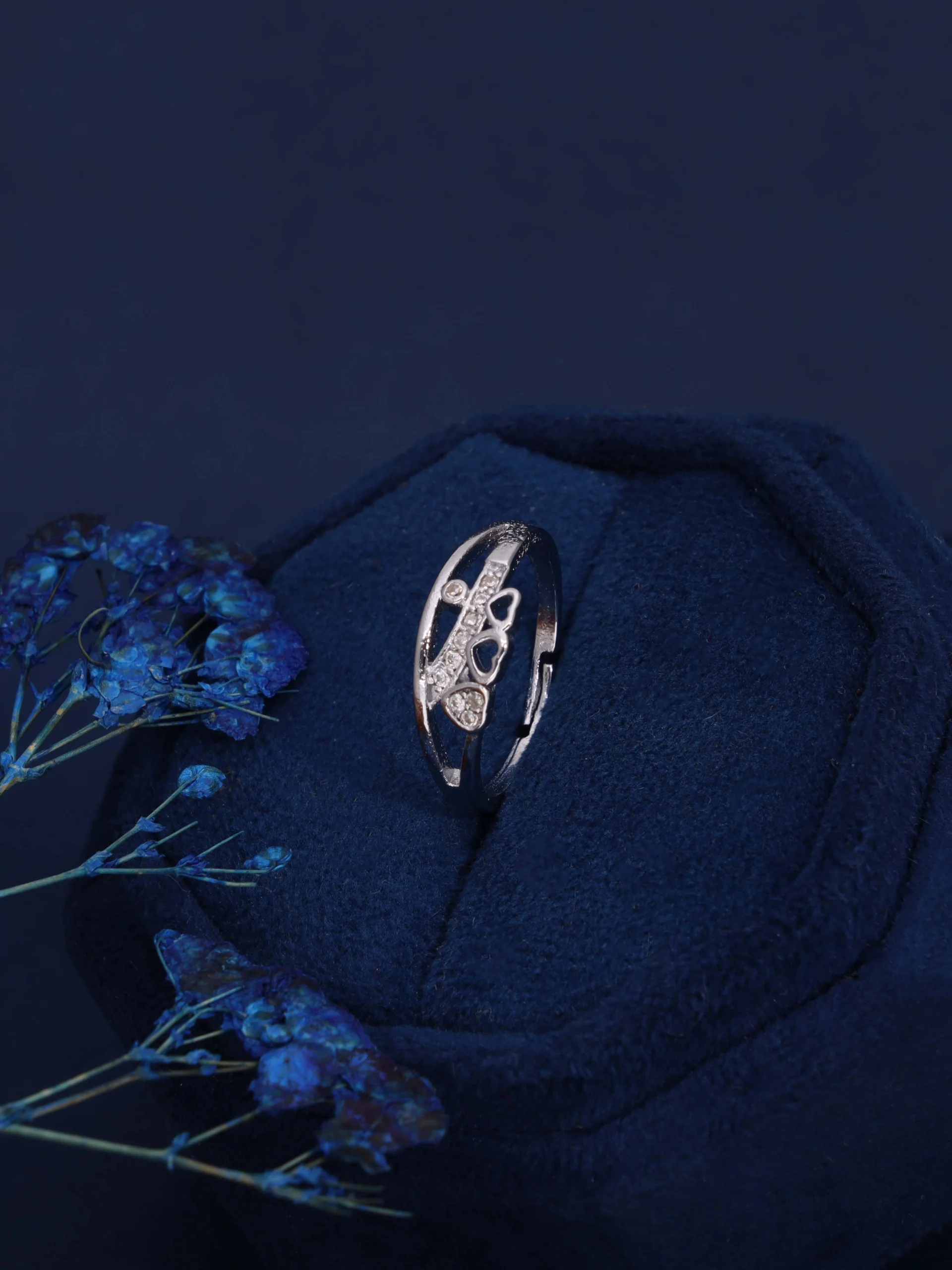 Infinity Heart Crystal Ring - Image 3