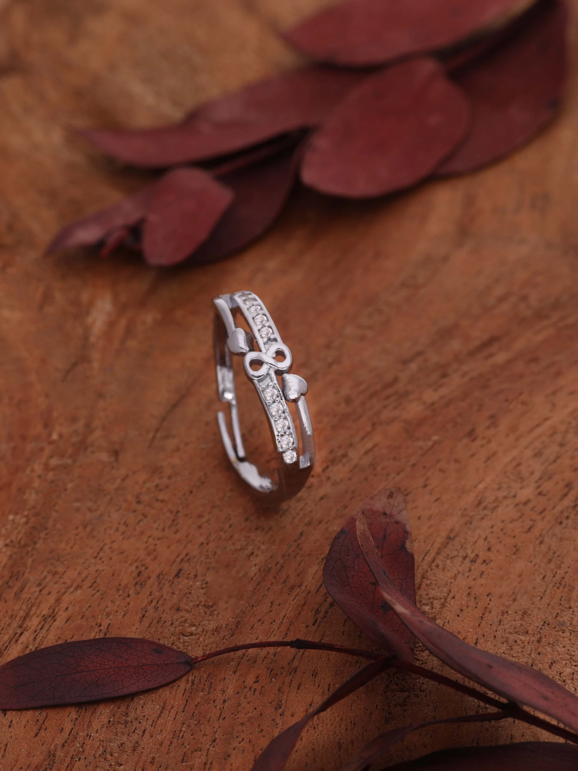 Silver Infinity Crystal Ring - Image 2