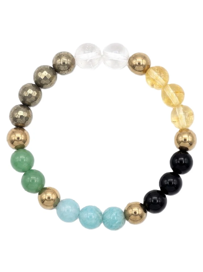 Positive Energy Natural Gemstone Beaded Bracelet - Image 4