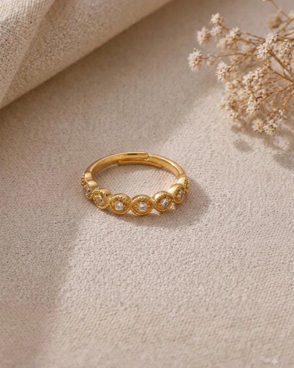 Crystal Marquise Gold Ring