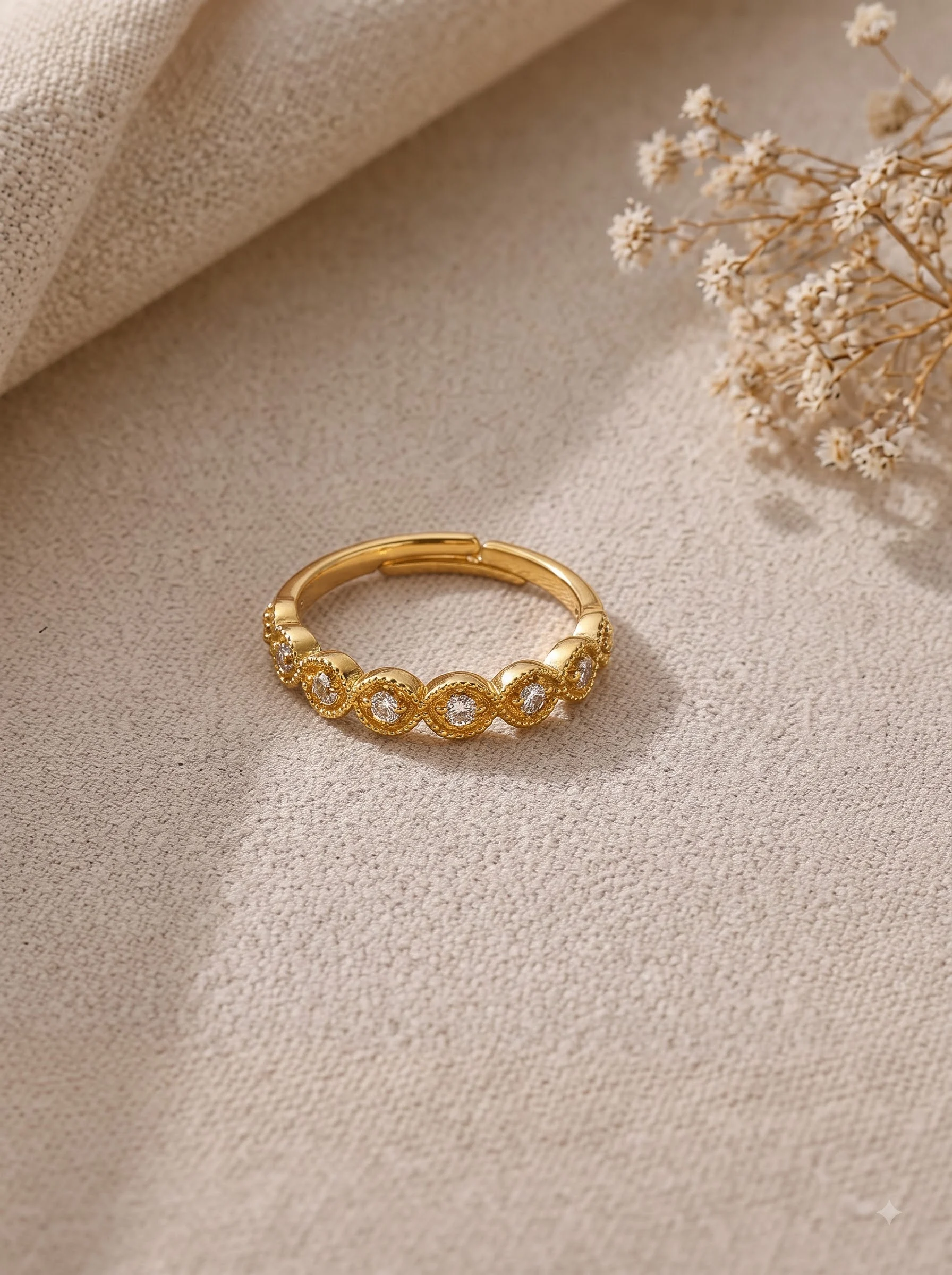 Crystal Marquise Gold Ring