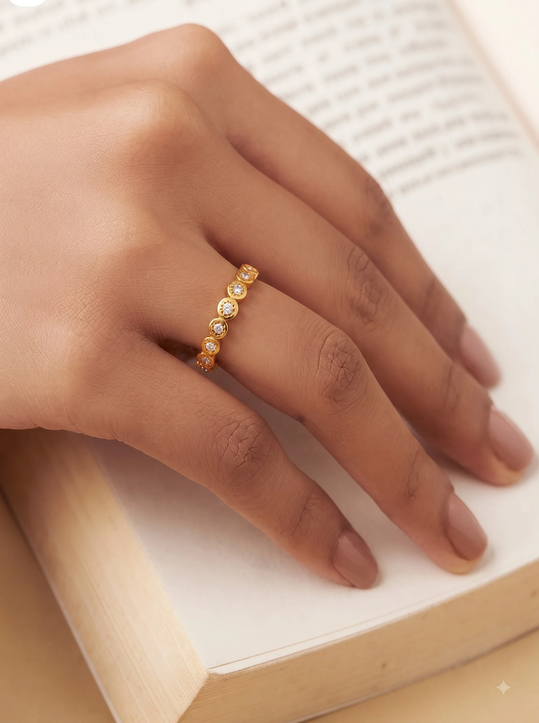 Crystal Marquise Gold Ring - Image 2