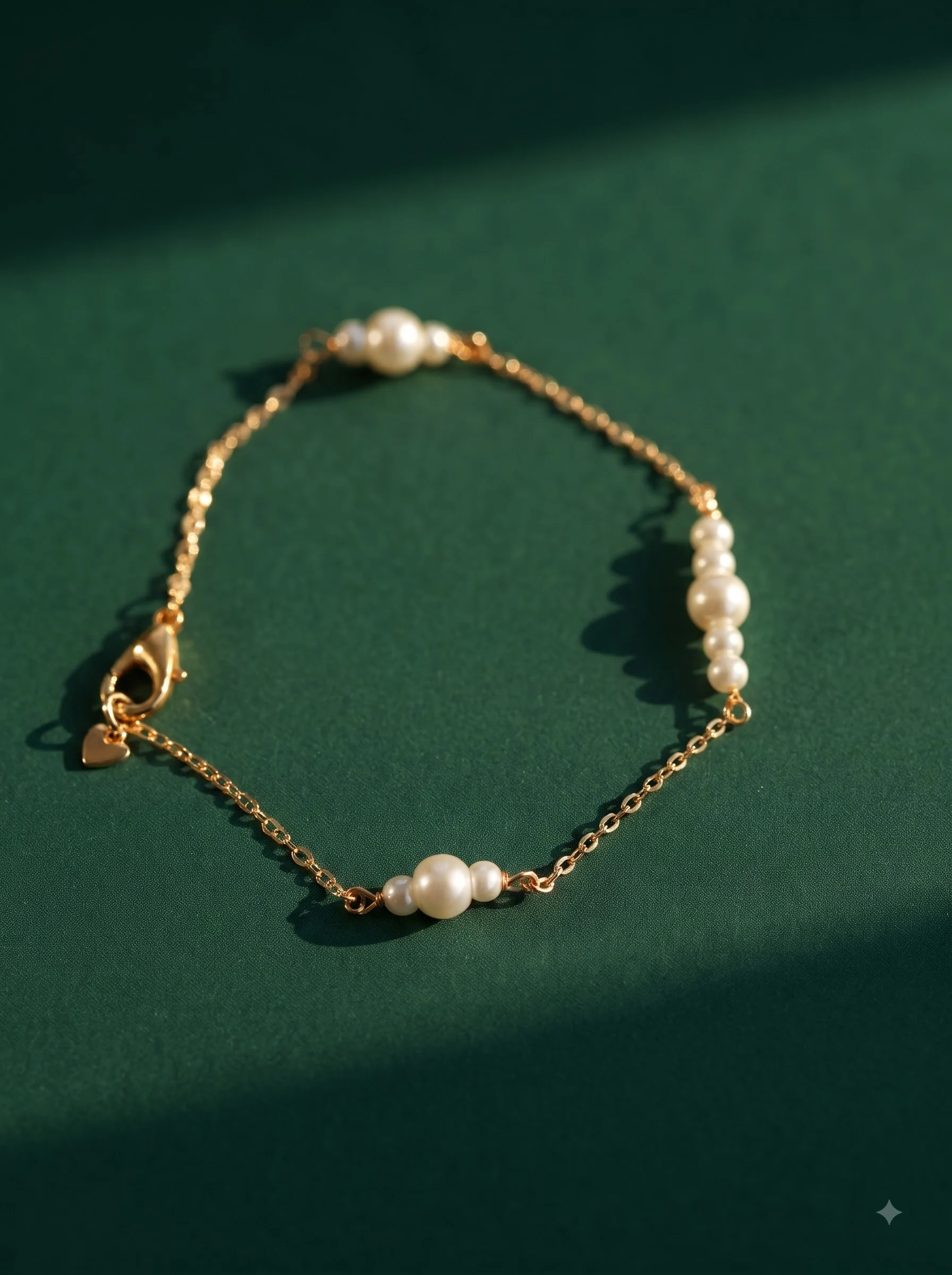 Pearl Cluster Chain Bracelet - Image 4