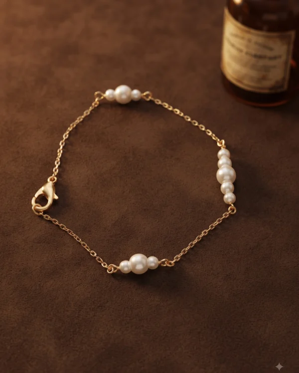 Pearl Cluster Chain Bracelet