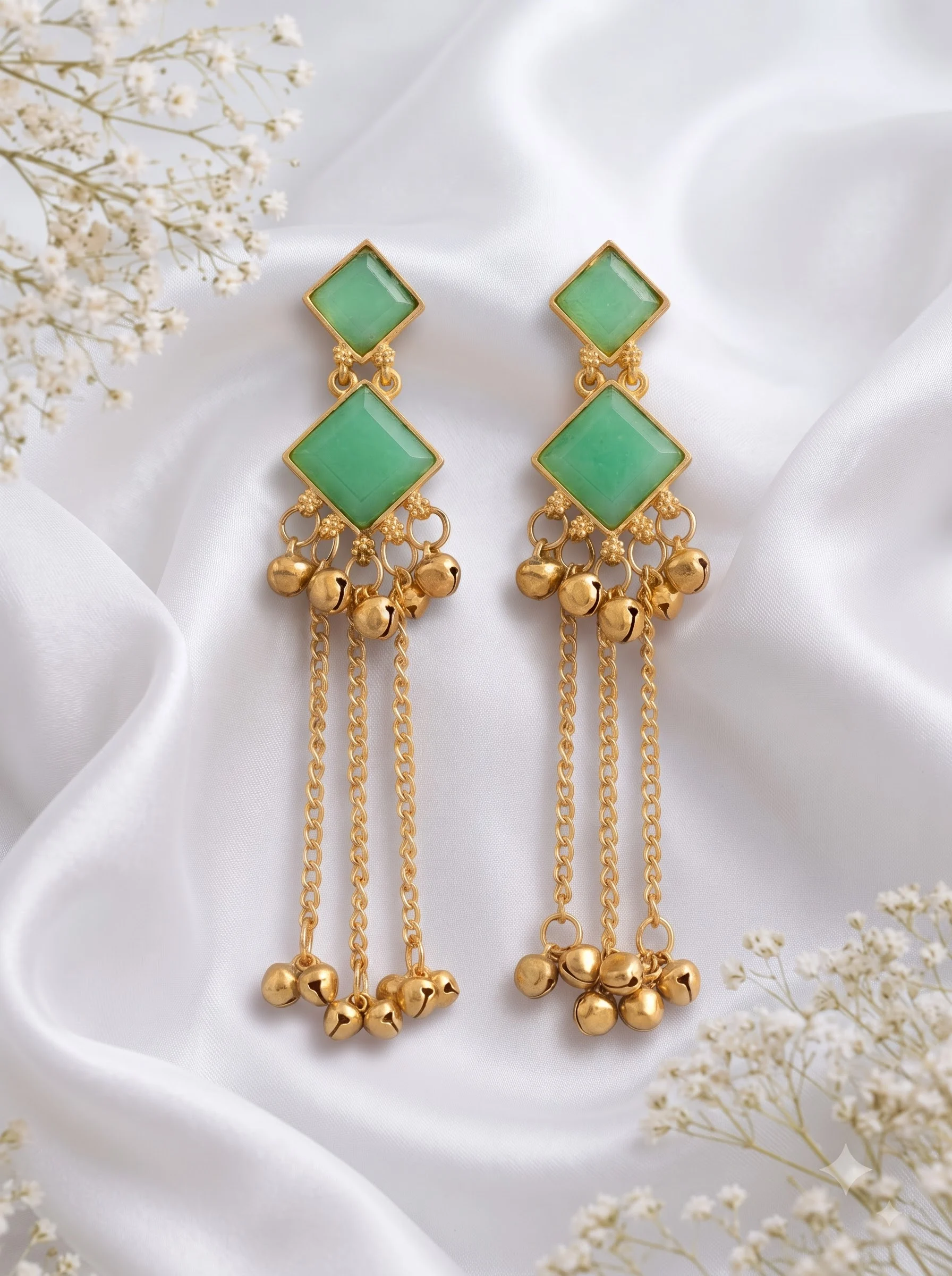 Mint Cascade Earrings - Image 5