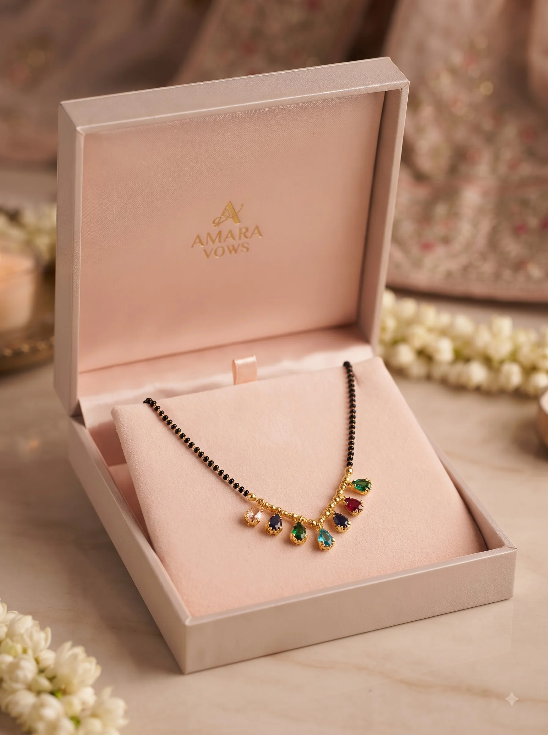 Designer Multi Stone Mangalsutra