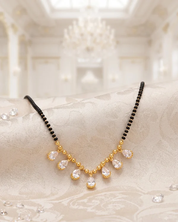 Elegant White Stone Mangalsutra