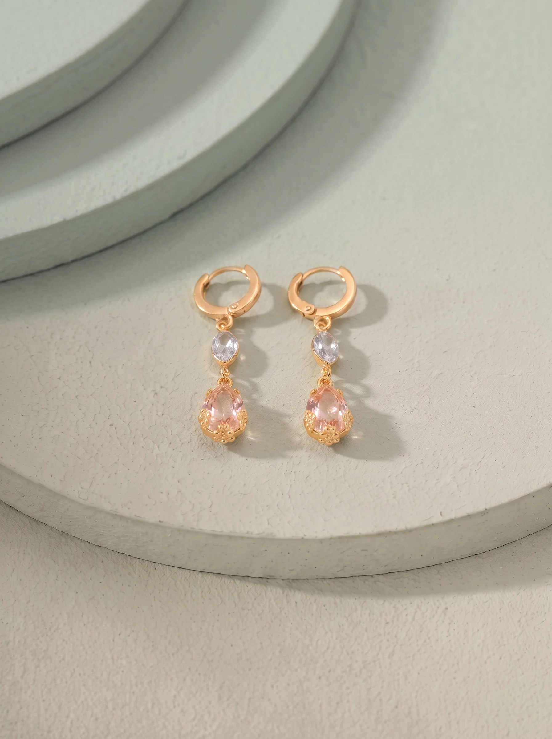 Crystal Teardrop Elegance Earring - Image 2