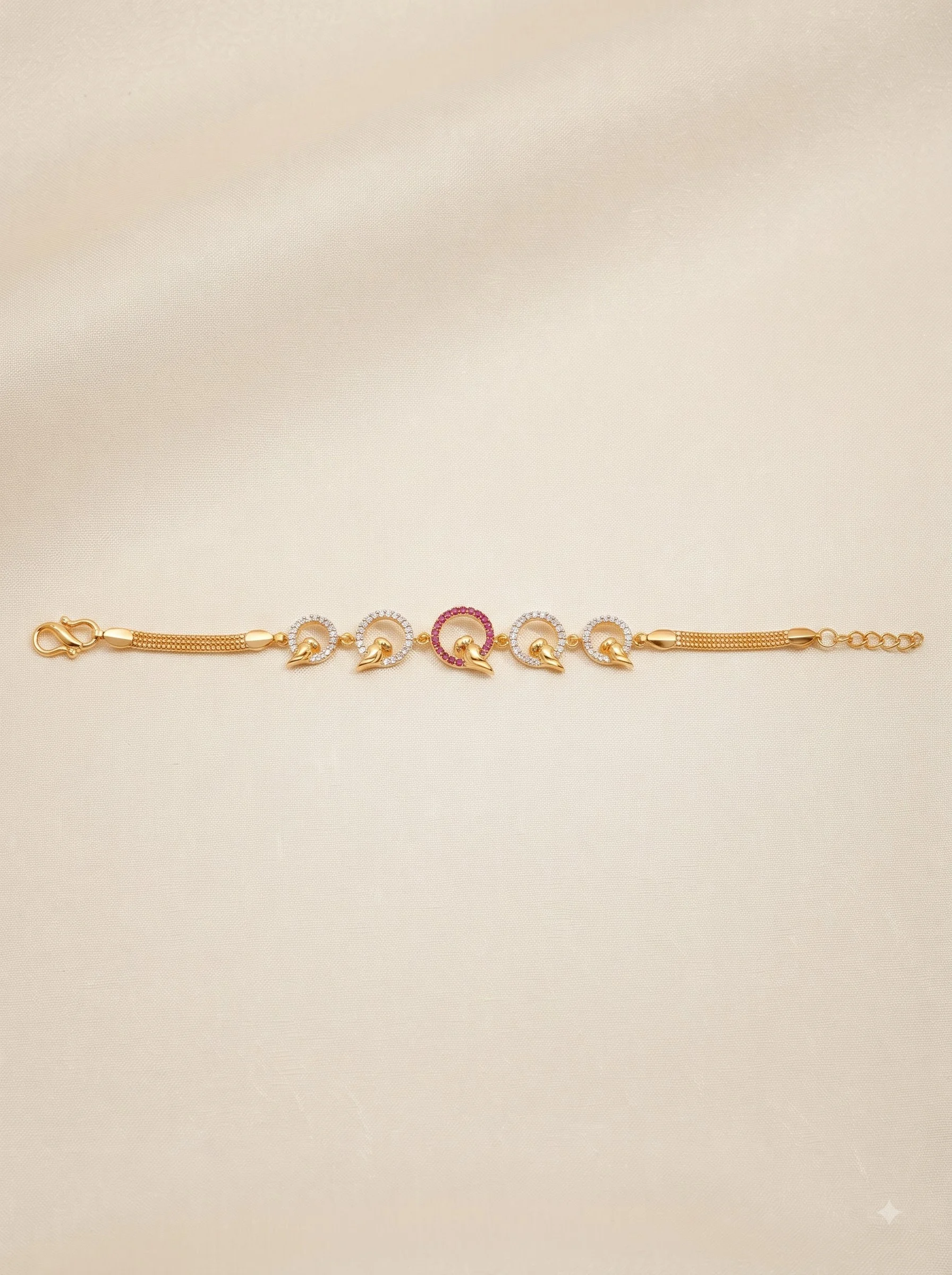 Ruby Crystal Infinity Bracelet - Image 5