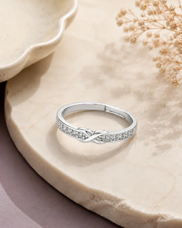 Silver Infinity Filigree Ring