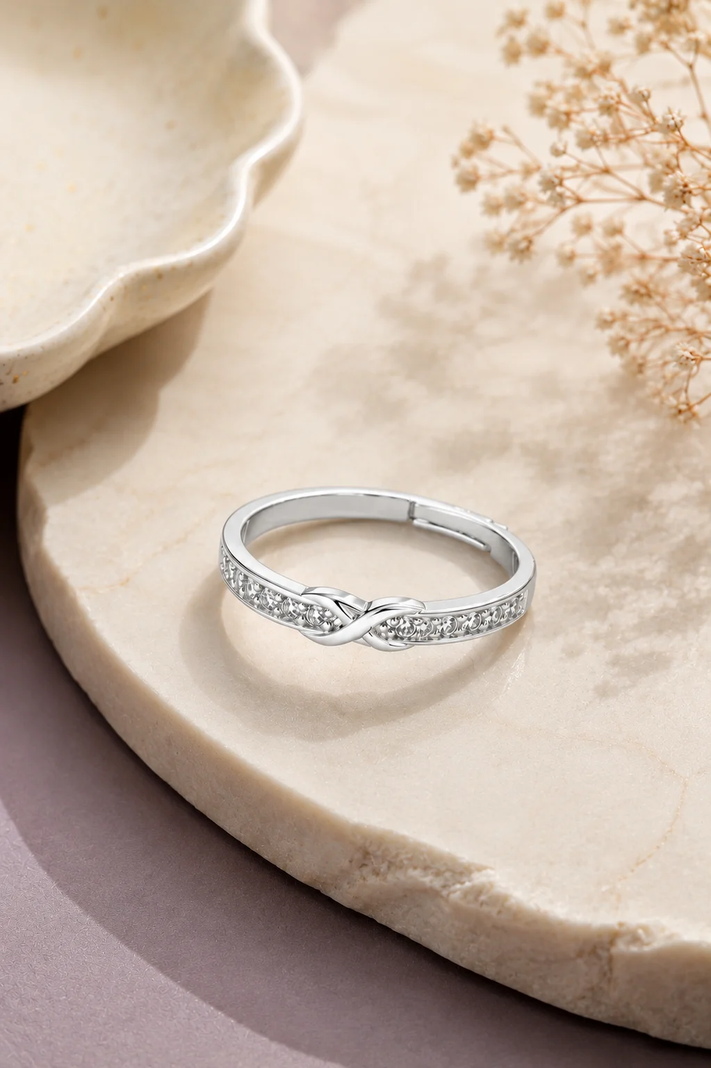 Silver Infinity Filigree Ring