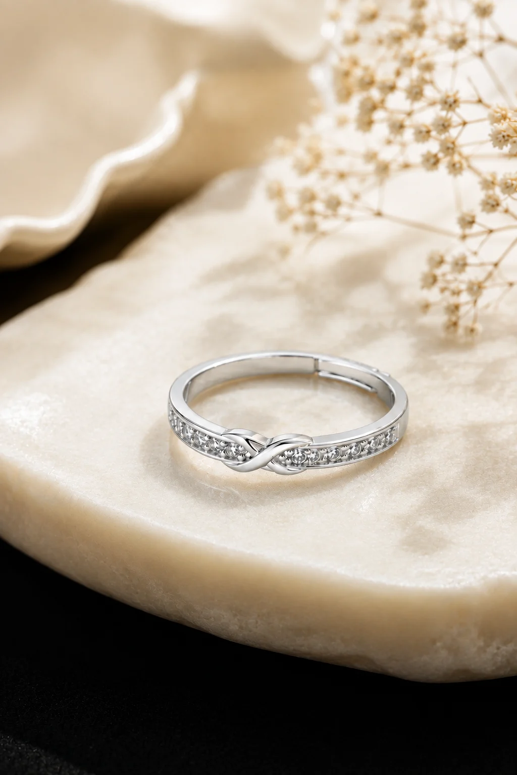 Silver Infinity Filigree Ring - Image 3