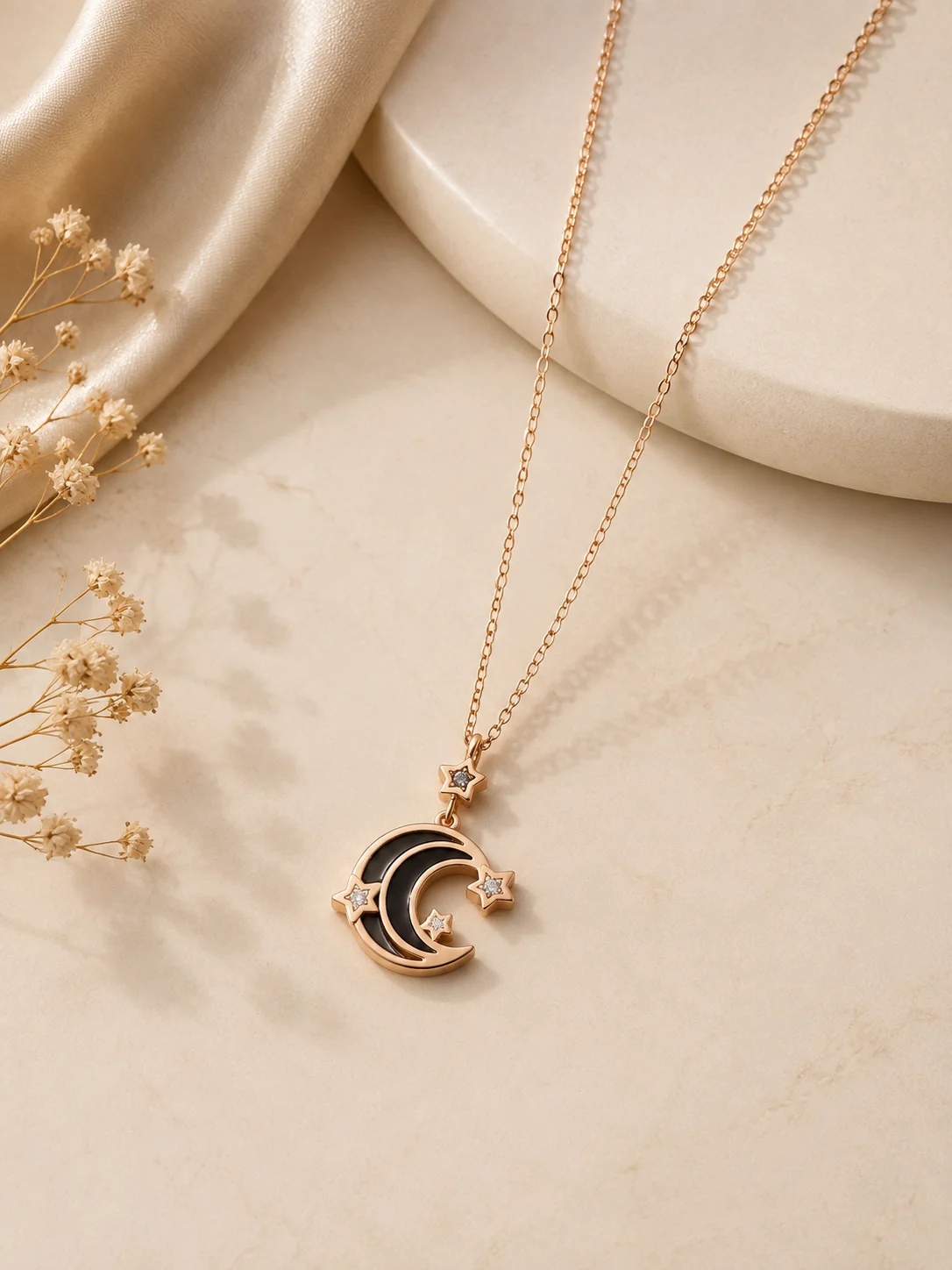 Rose Gold Charm Necklace
