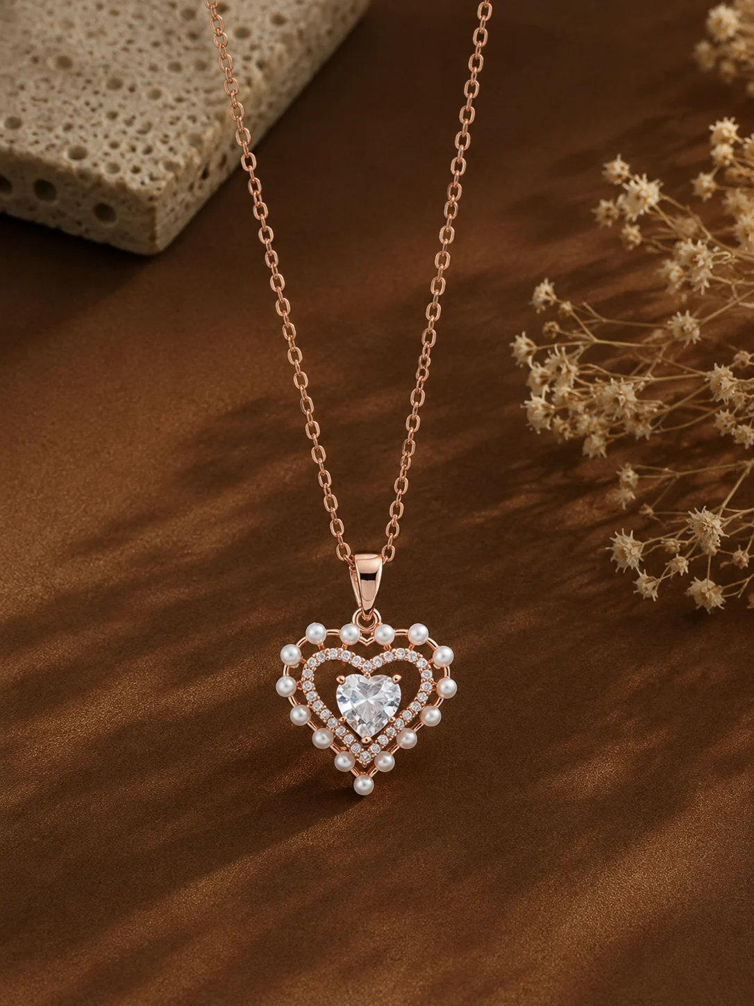 Rose Gold Designer Pendant