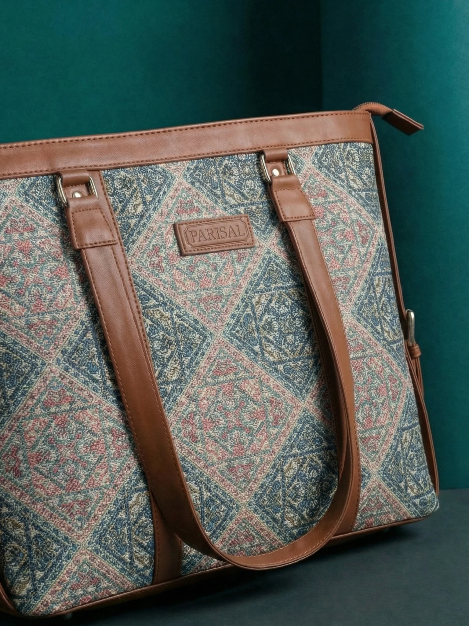 Ethnic Geometric Tote Bag - Image 3