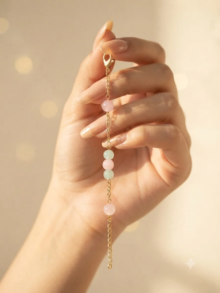 Pastel Bead Chain Bracelet - Image 5