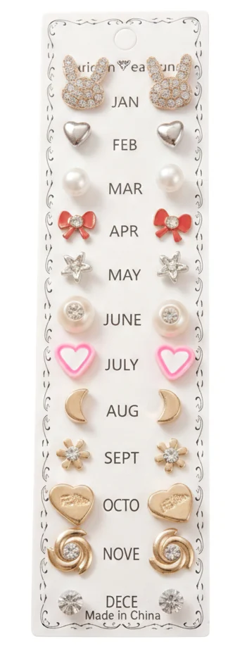 Designer Stud Earrings Gift Set - Image 6