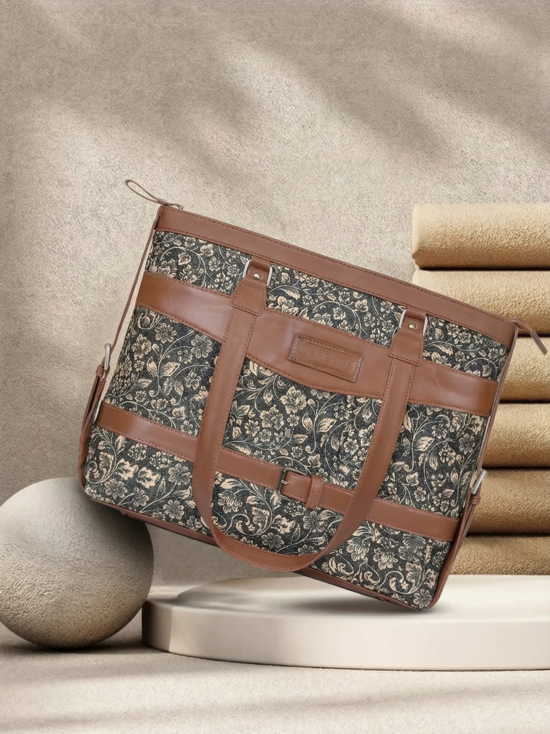 Vintage Floral Satchel Bag