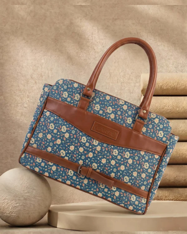 Blue Floral Handbag