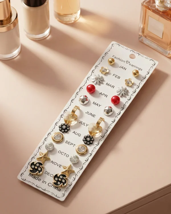 Gold & Silver Stud Earrings Collection