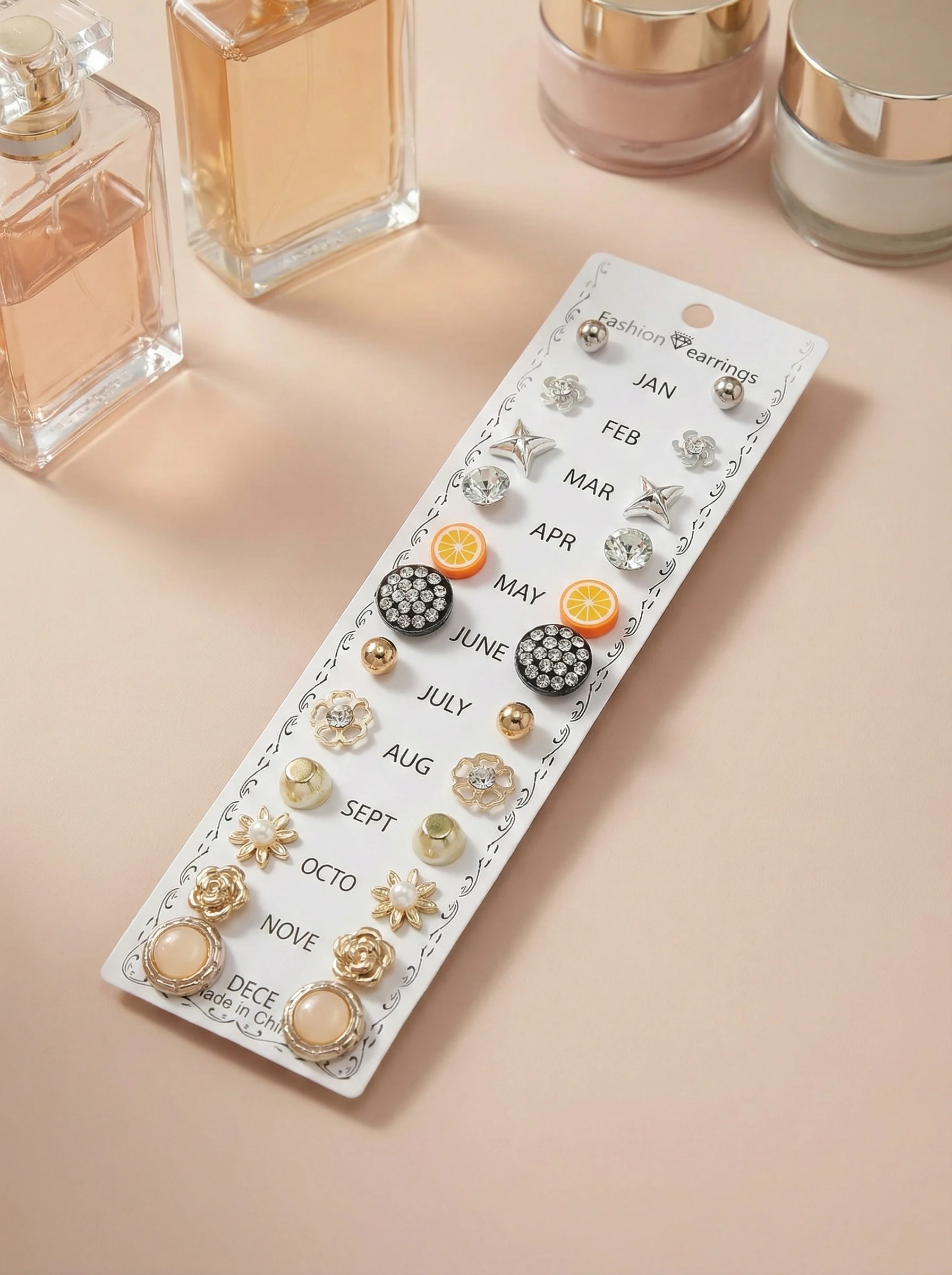 Everyday Wear Assorted Stud Earrings Set