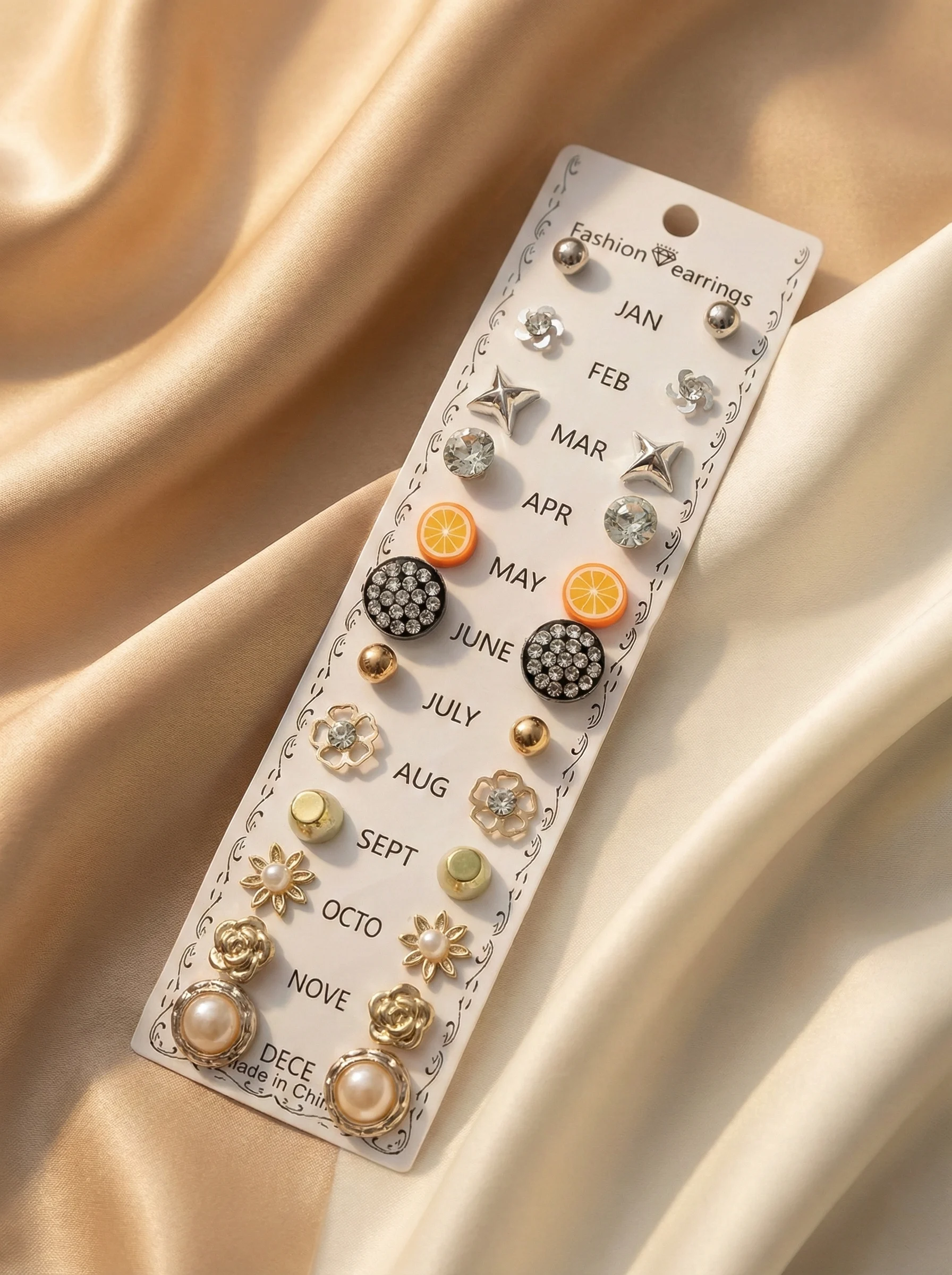 Everyday Wear Assorted Stud Earrings Set - Image 2
