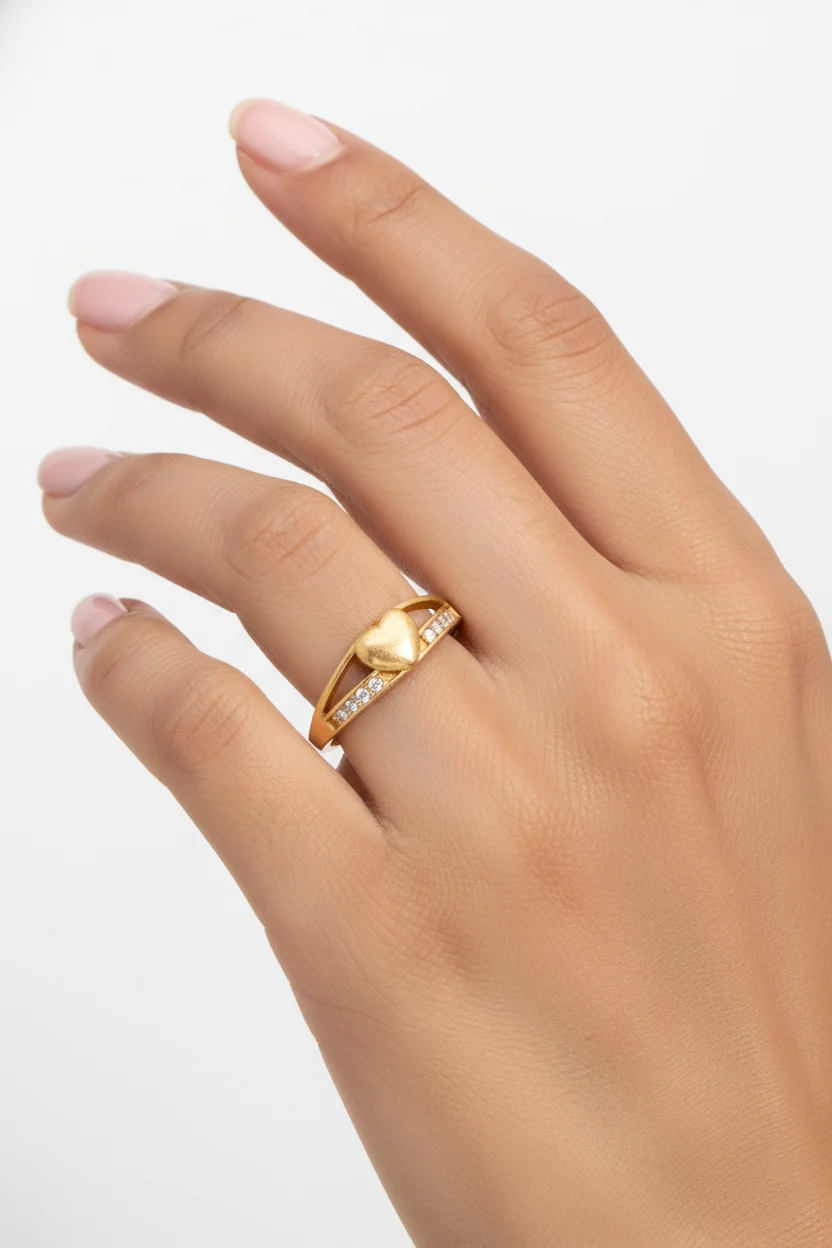 Crystal Statement Gold Ring - Image 3