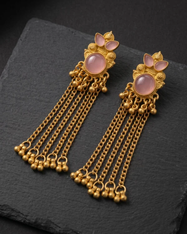 Blush Tassel Earrings