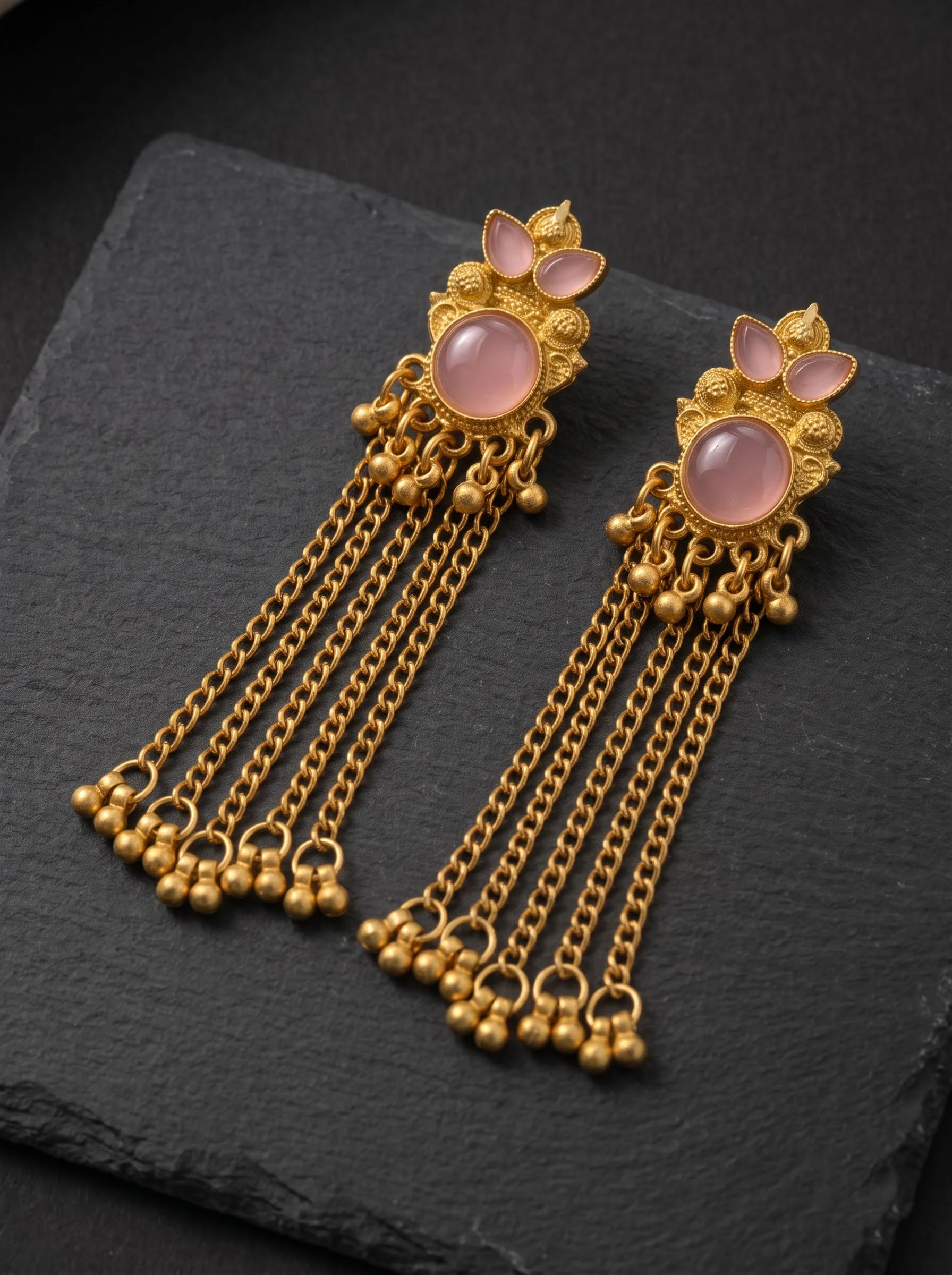 Blush Tassel Earrings
