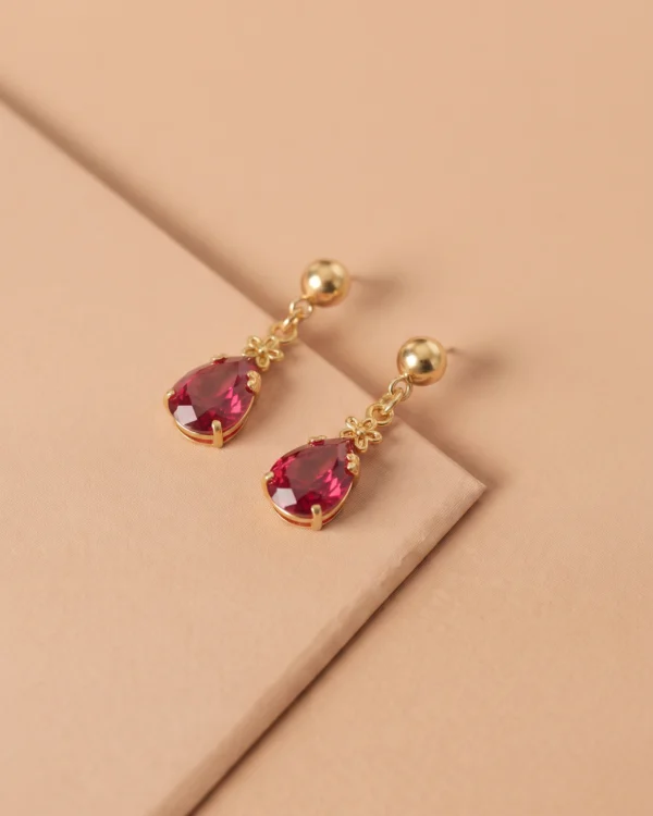 Emerald Crystal Drop Earrings