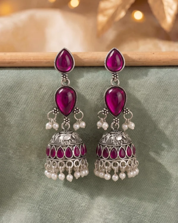 Ruby Grace Jhumka Earrings