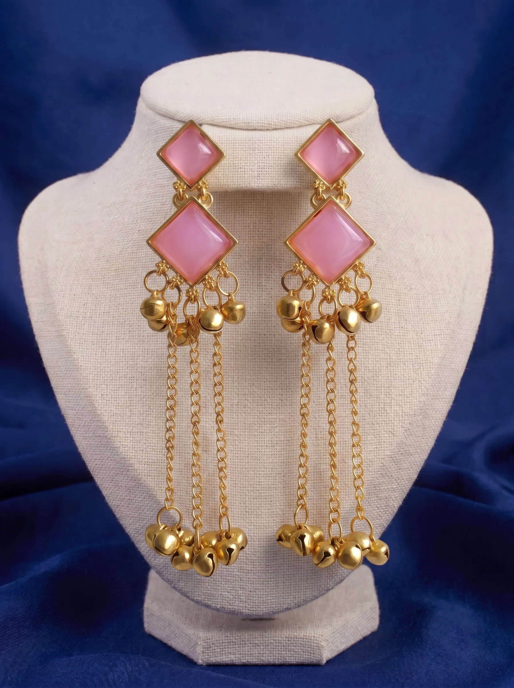 Blush Cascade Earrings - Image 3
