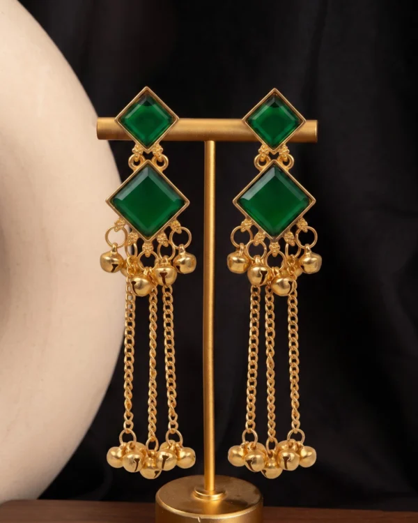 Emerald Cascade Earrings