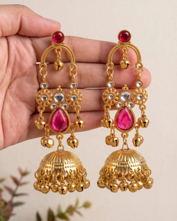 Royal Ruby Jhumka