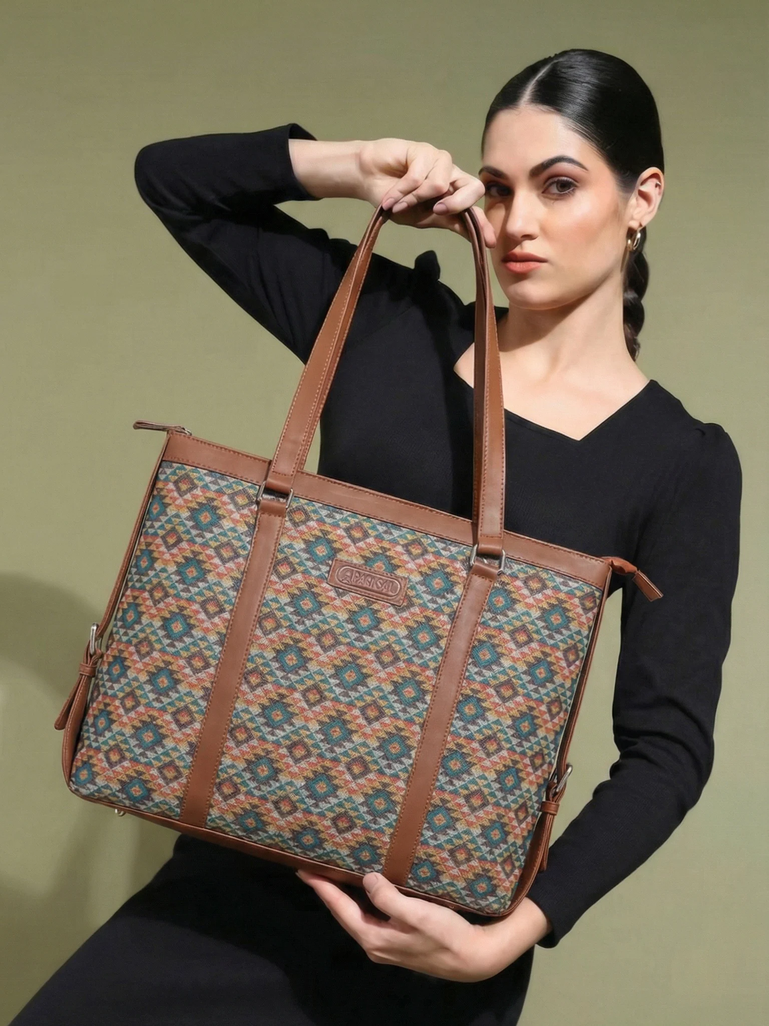 Ethnic Diamond Tote Bag