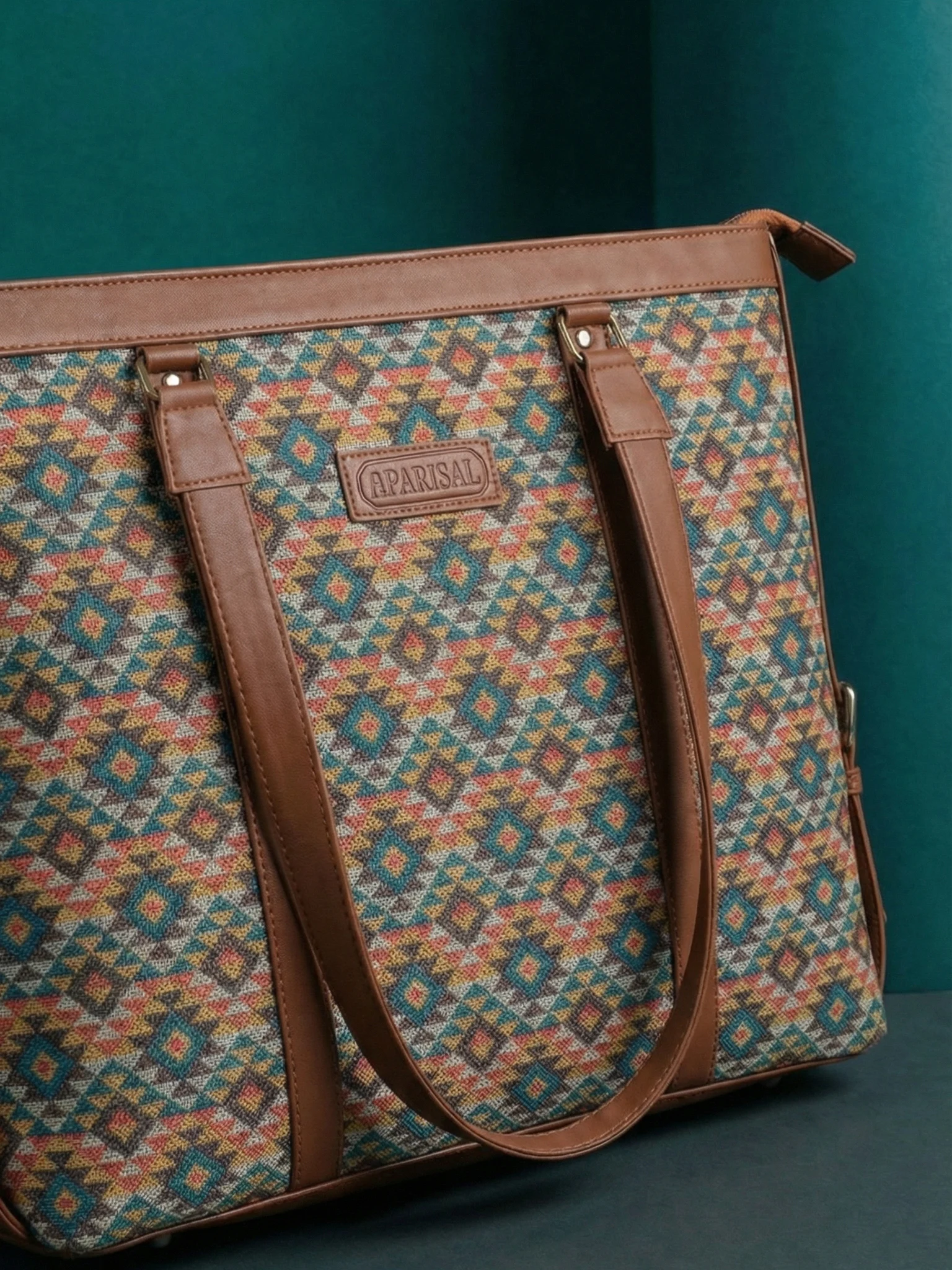 Ethnic Diamond Tote Bag - Image 3