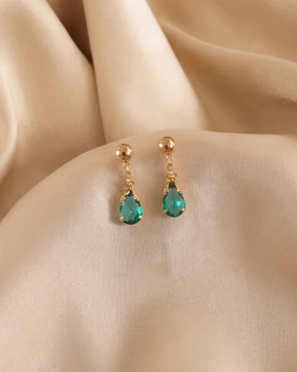 Emerald Drop Earrings