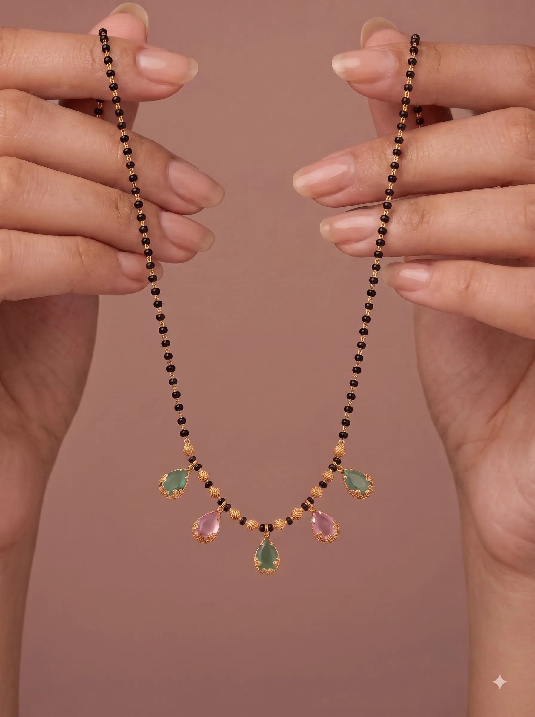 Multicolor Drop Mangalsutra - Image 3
