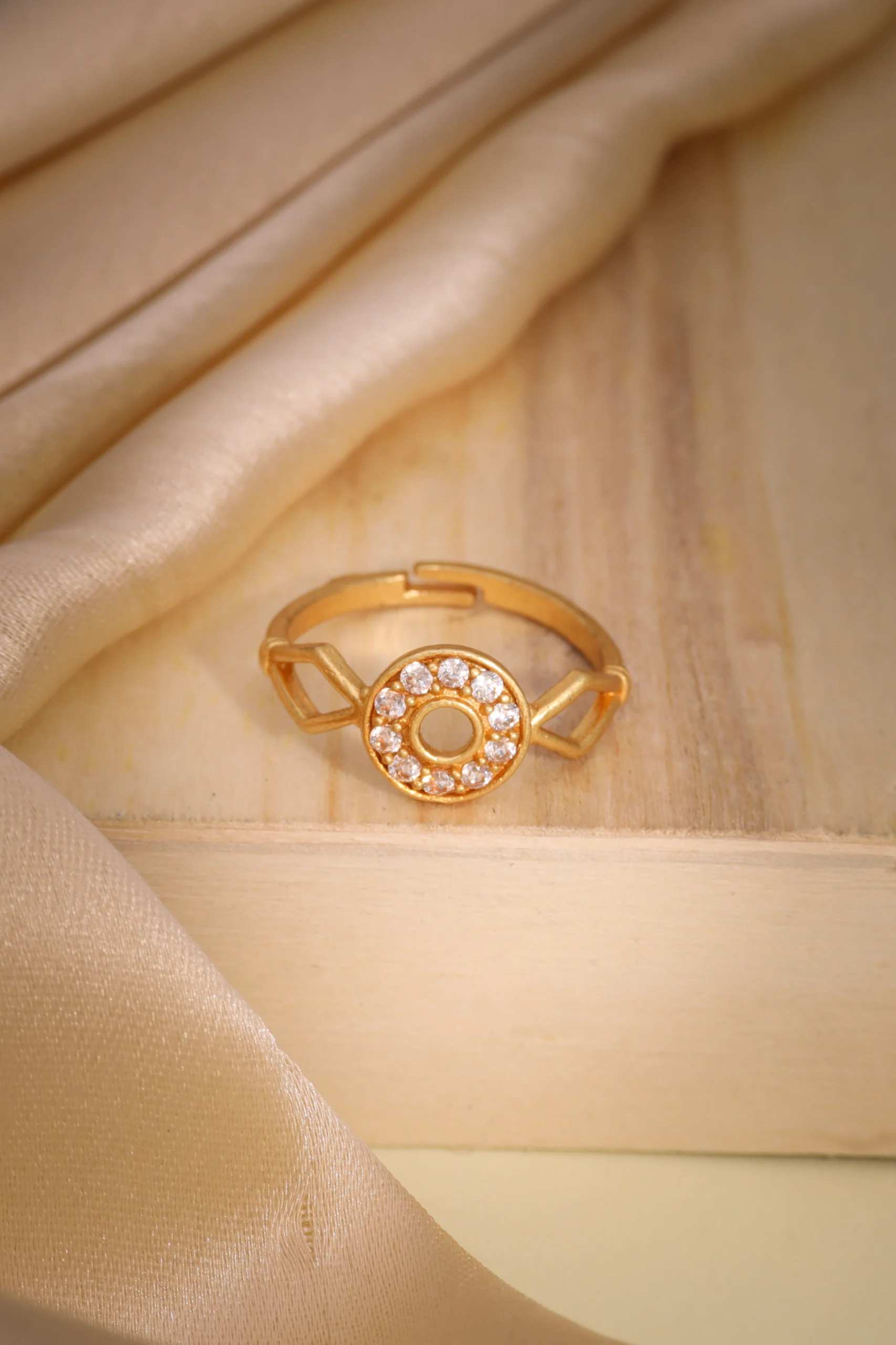 Golden Halo Circle Ring - Image 4
